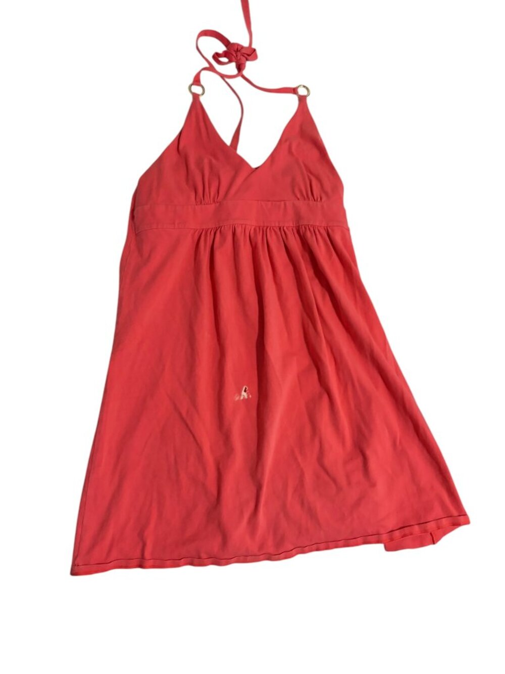 Victoria's Secret Halter Top Cotton Vintage Y2K Size Medium Coral Colored